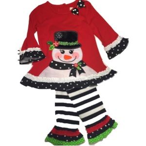 Christmas Holiday Snowman Outfit Rare Editions